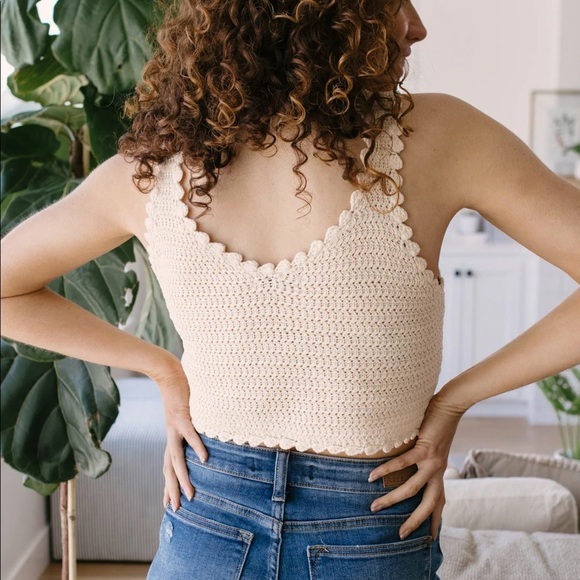 COTTAGECORE FLORAL CROPPED TANK SWEATER - Picture 5 of 11